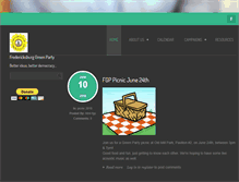 Tablet Screenshot of fredericksburg.vagreenparty.org